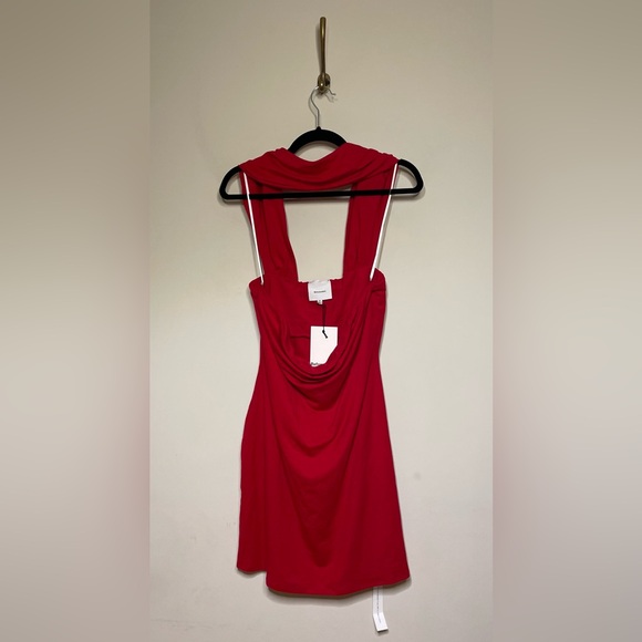 Reformation Carmina Knit Dress in Lipstick - Picture 5 of 11